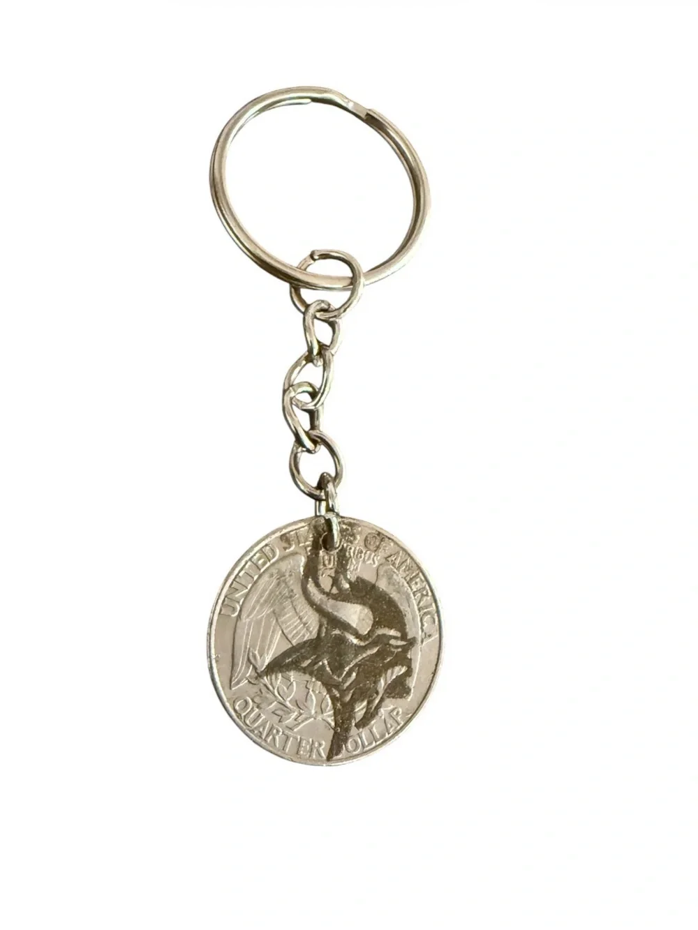 Minnesota Vikings quarter keychain